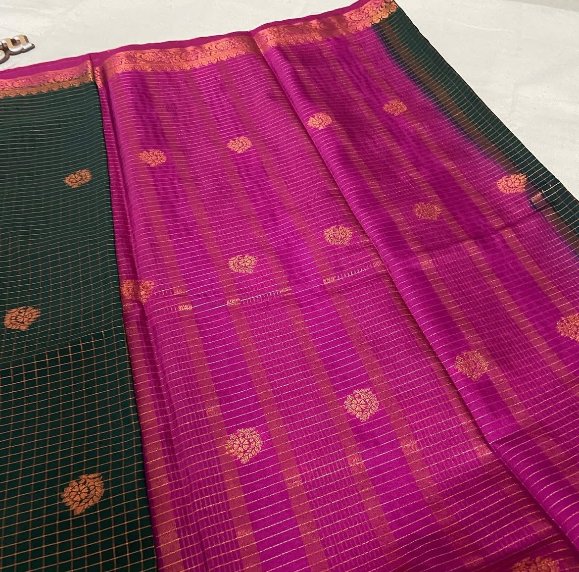 Semi crepe silk saree