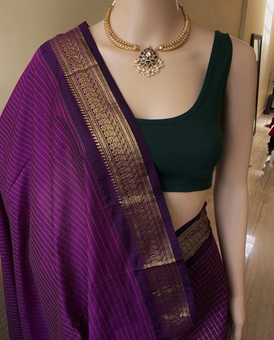 Cotton silk saree