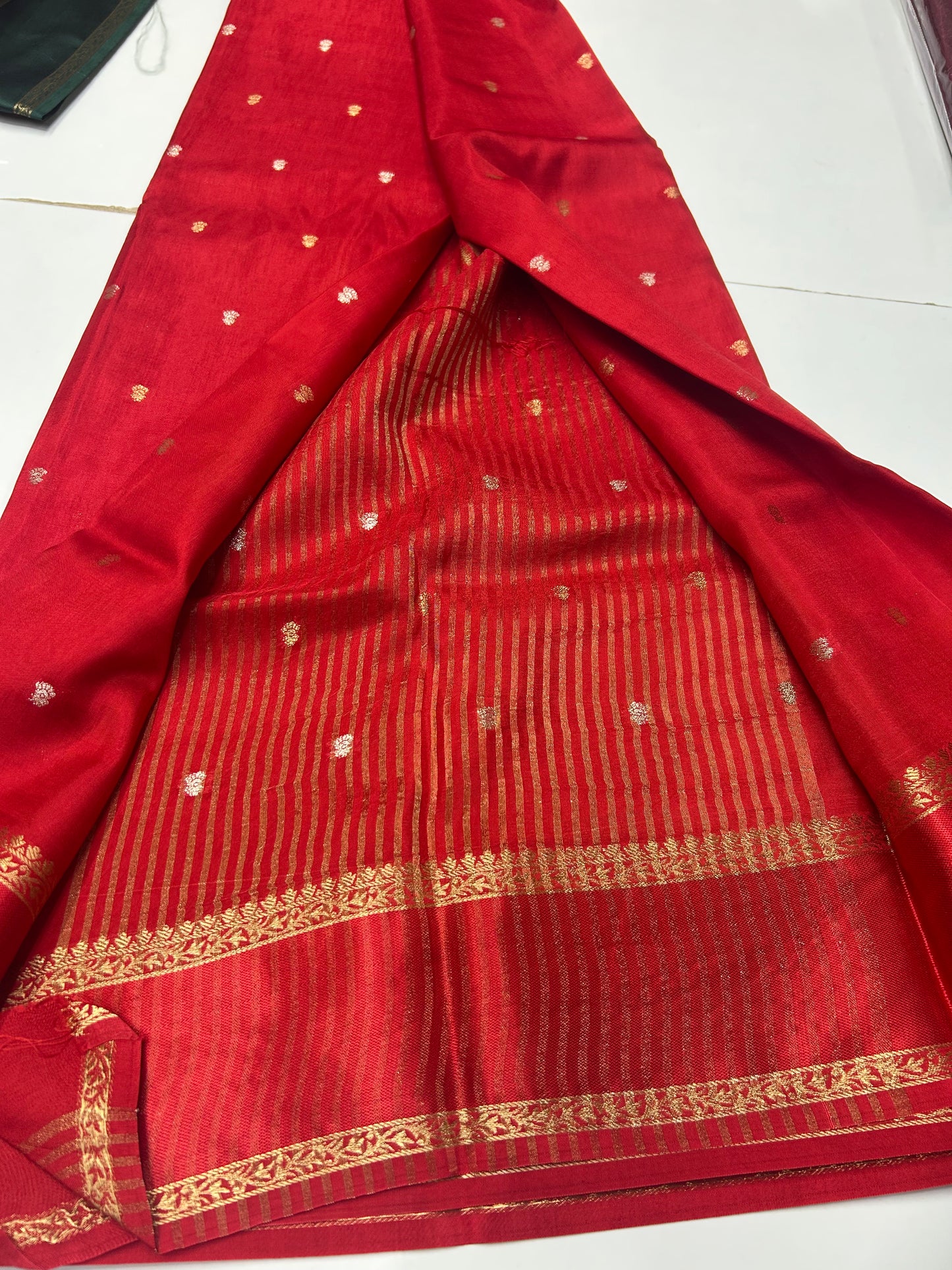 Red Viscose Saree