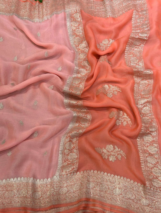 Pure chiffon Banarasi sarees