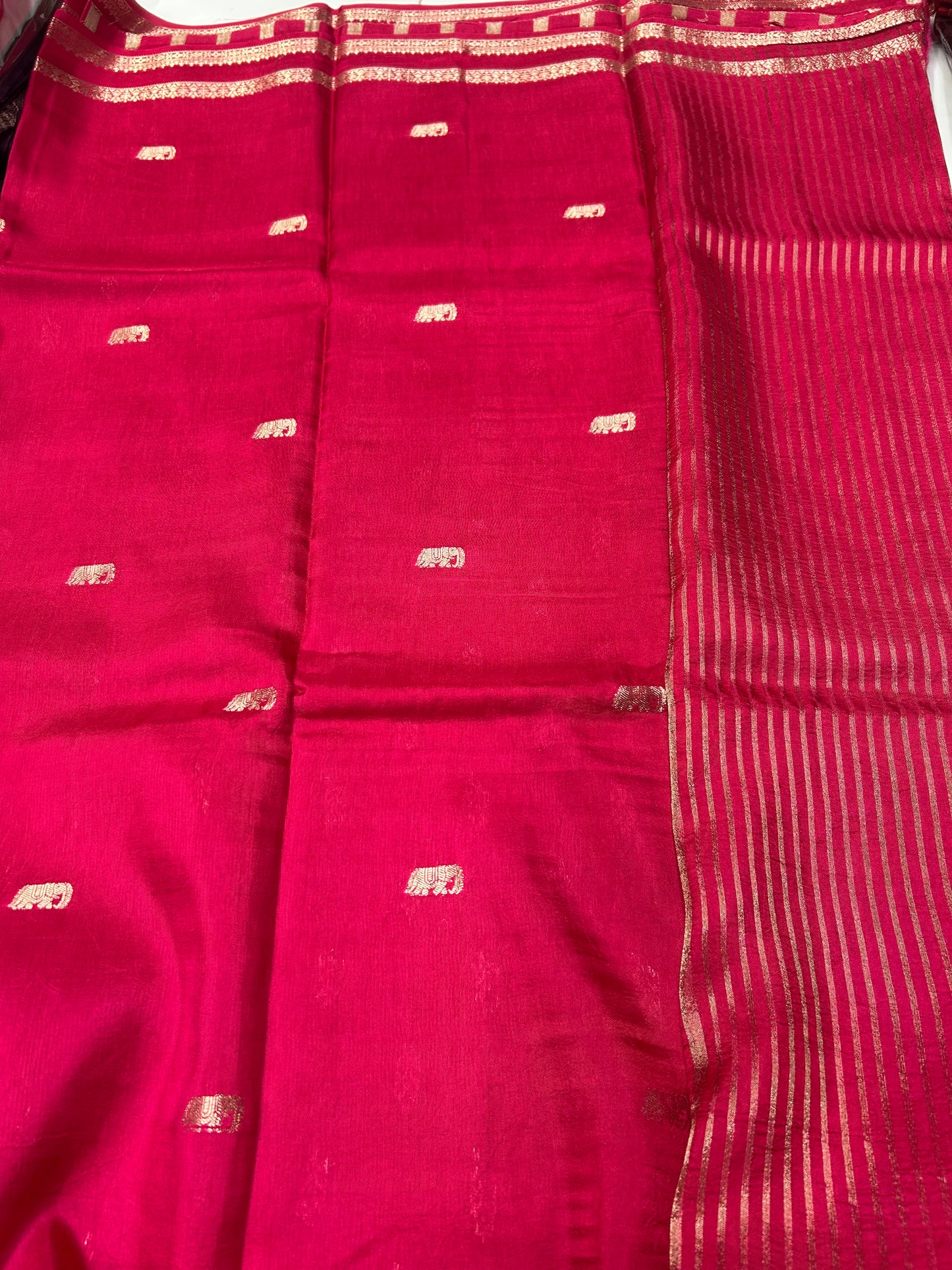Pink Viscose Saree