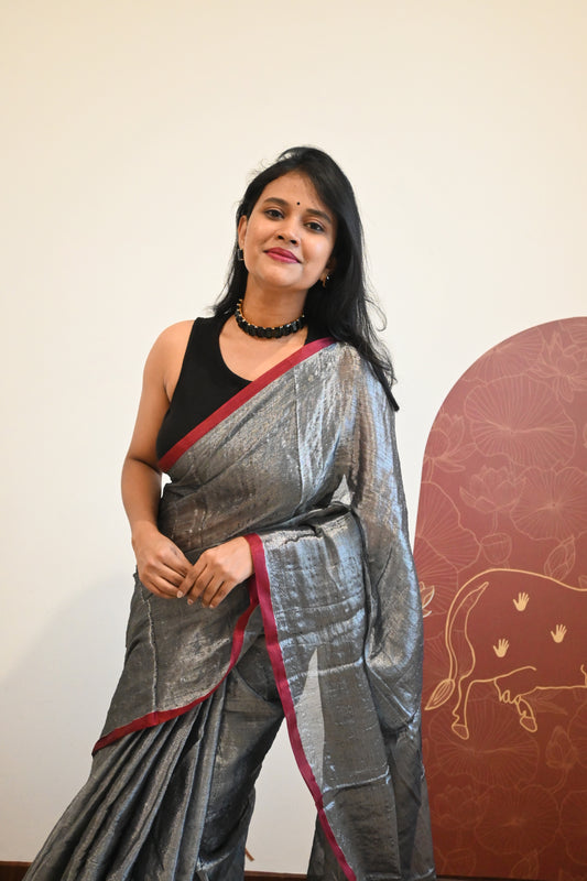 Soft Tissue cotton Saree