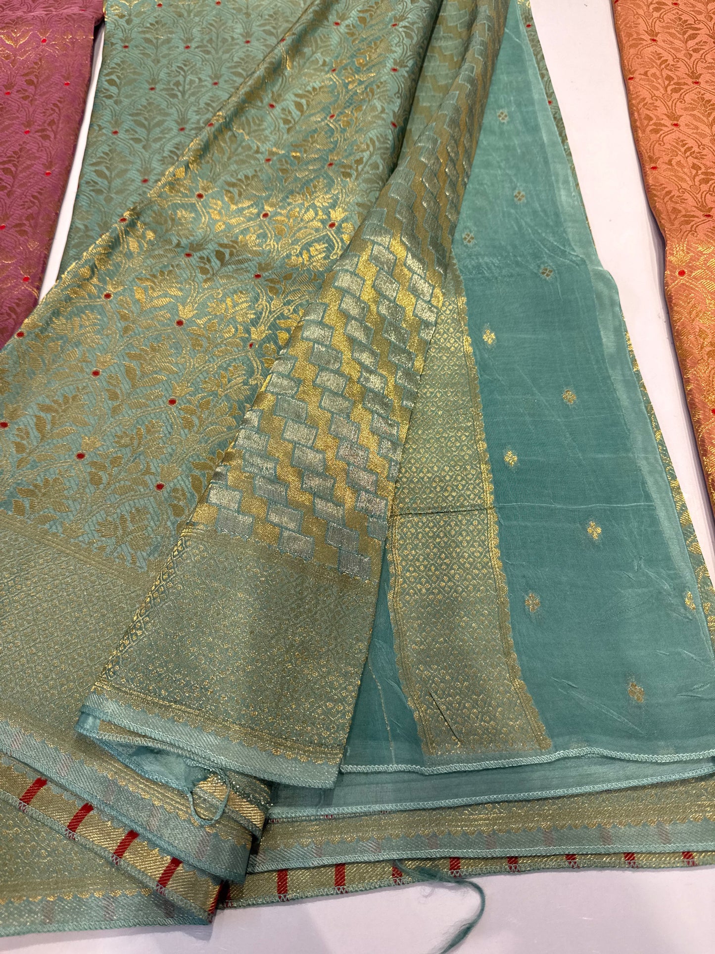 Premium brocade crepe Banarasi saree where rich weaving meets effortless drape-luxury that fits your budget(Brocade3)