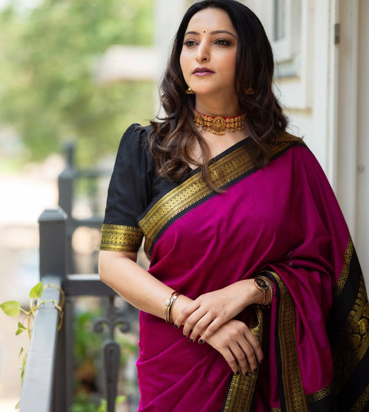 Cotton silk saree