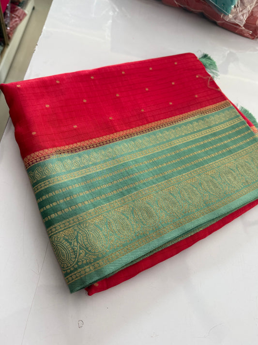Raw mango silk Saree