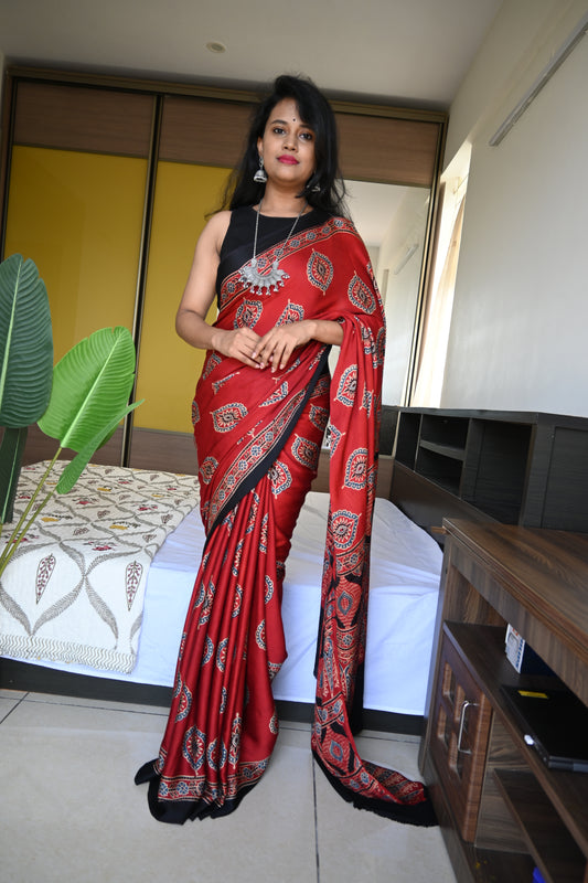 Pure modal silk saree