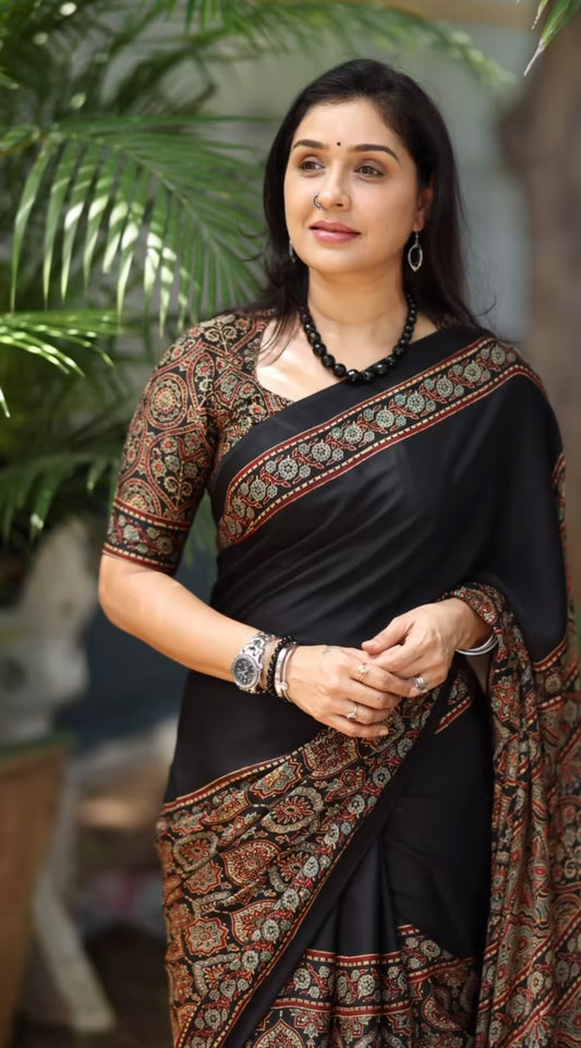 Pure modal silk saree