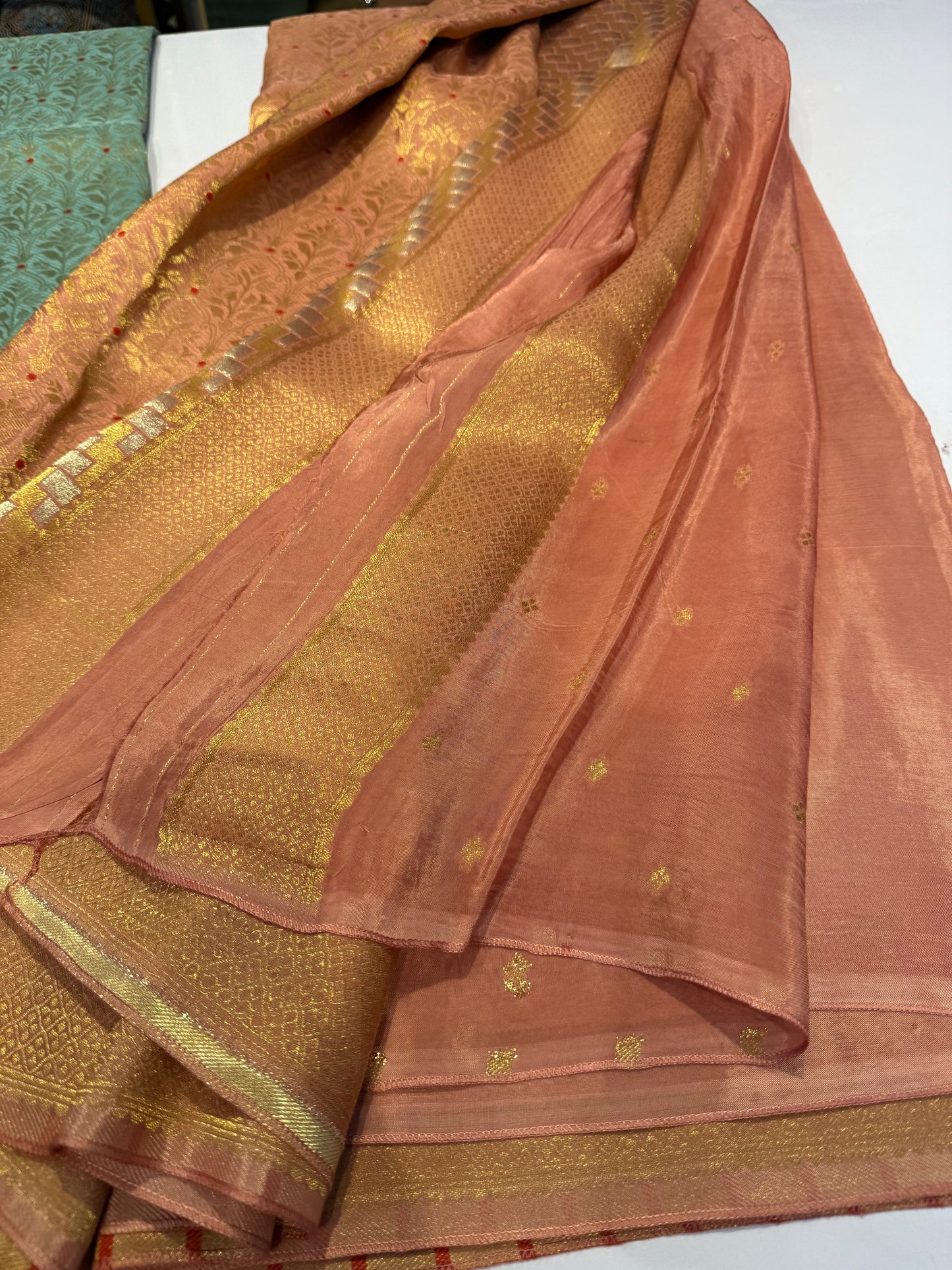 Premium brocade crepe Banarasi saree where rich weaving meets effortless drape-luxury that fits your budget.(Brocade4)