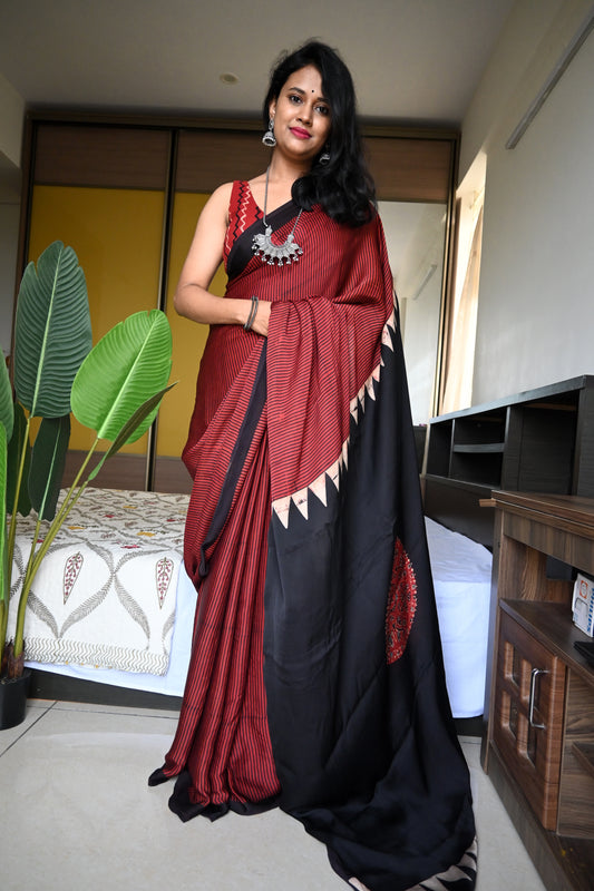 Pure modal silk saree