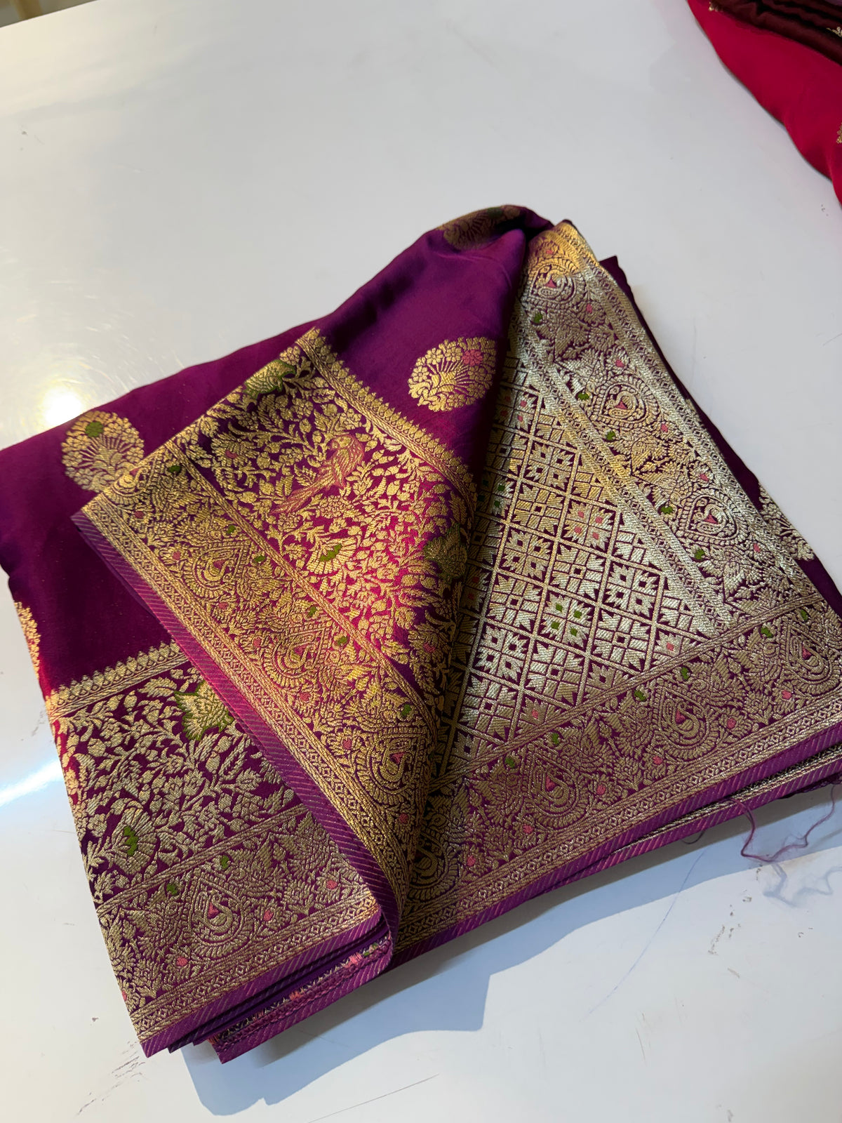 Pure mashru Satin Banarasi Silk Saree(SBSGPS99)