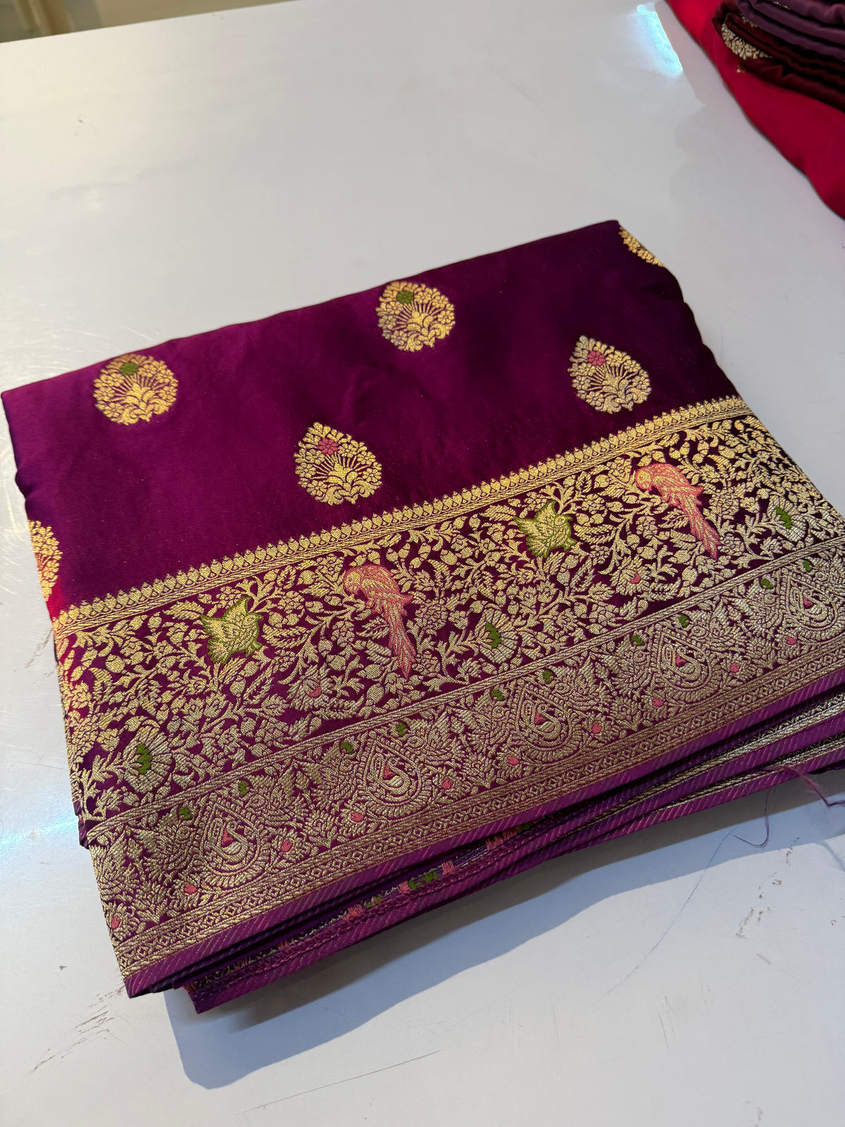 Pure mashru Satin Banarasi Silk Saree(SBSGPS99)
