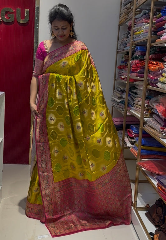 Pure Satin Banarasi Saree