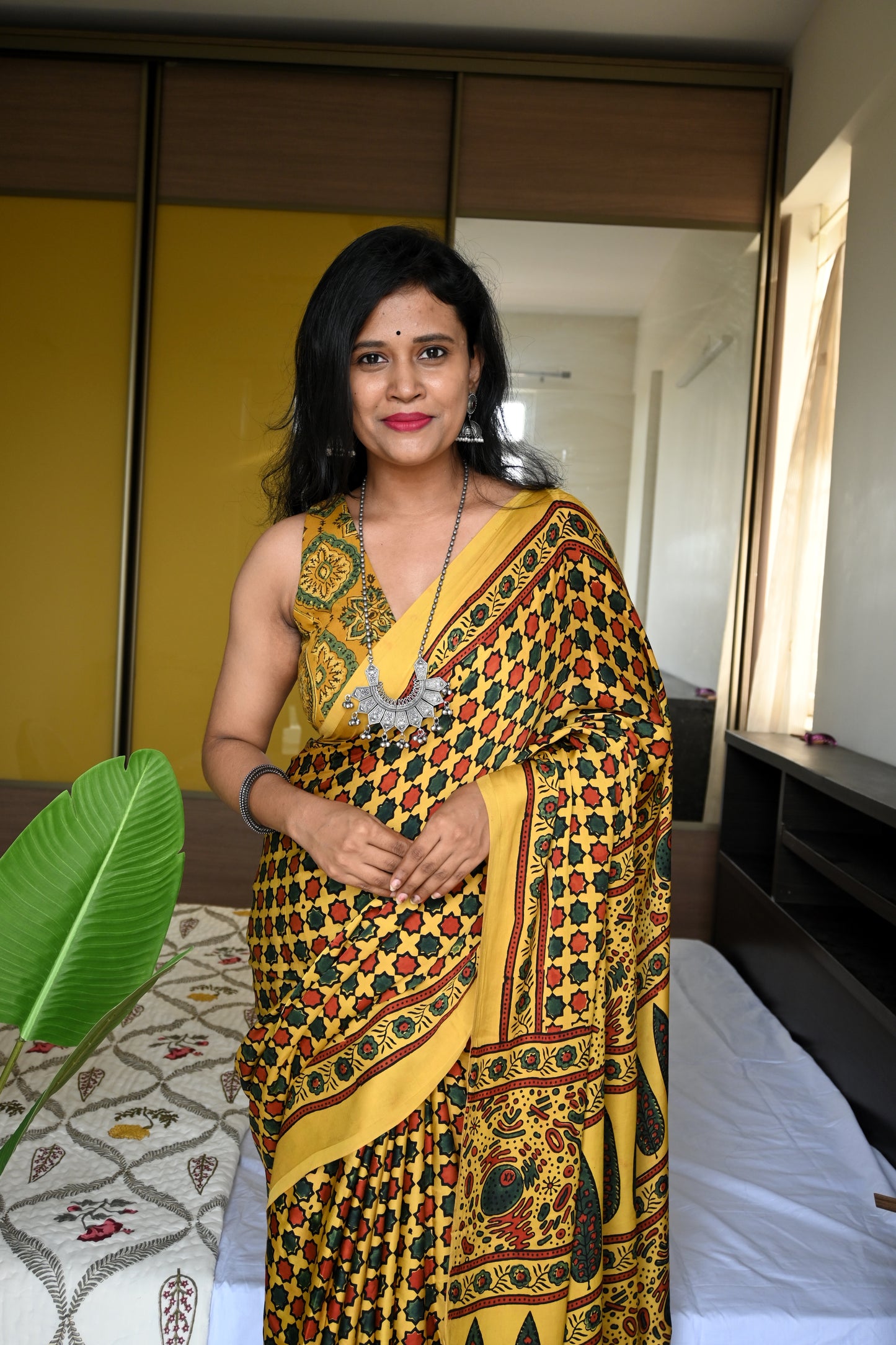 Pure modal silk saree