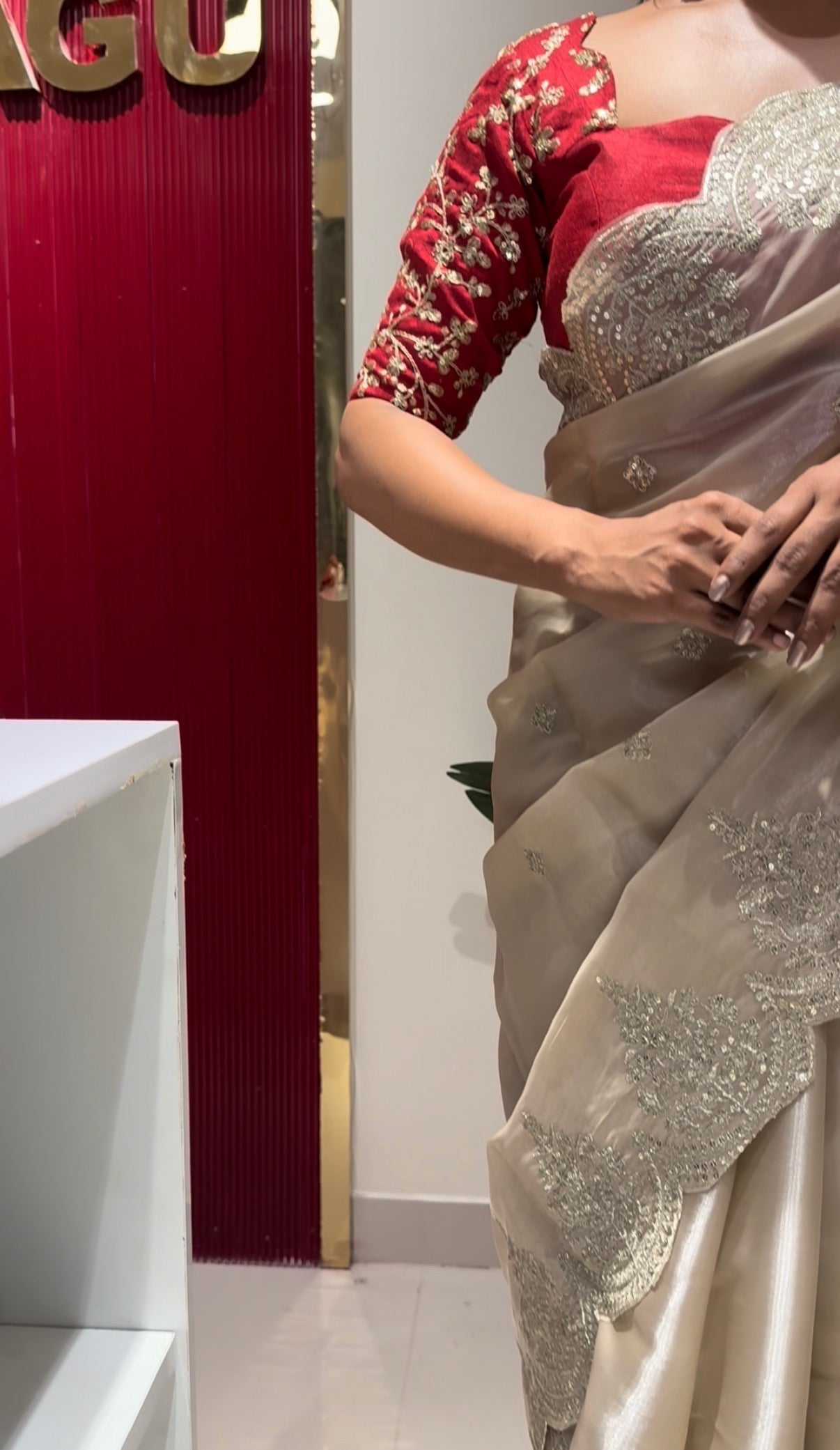 Designer party wear saree