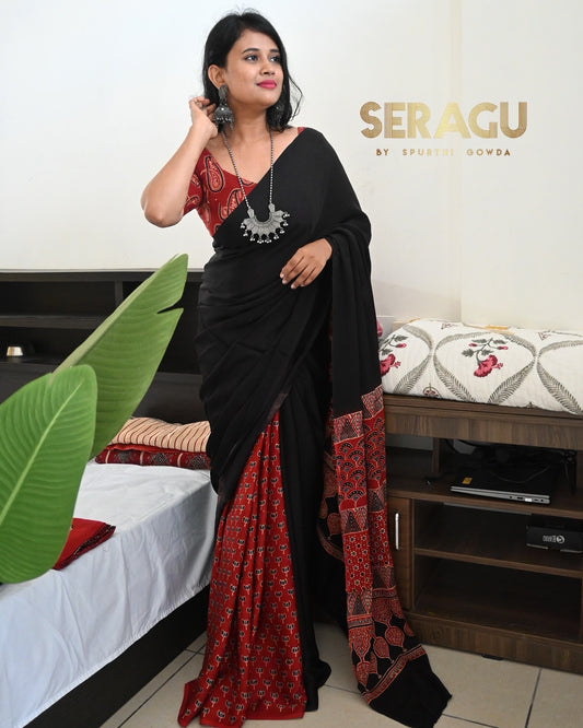 Pure modal silk saree