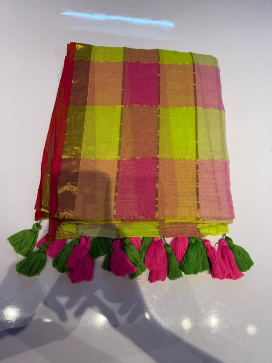 120 count pure mul Cotton With Long Tassels