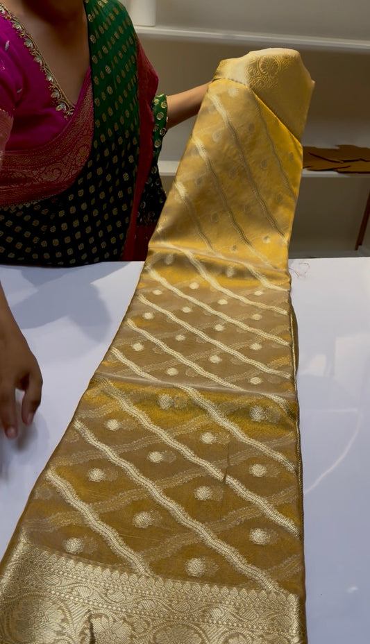 Golden Tissue Silk saree