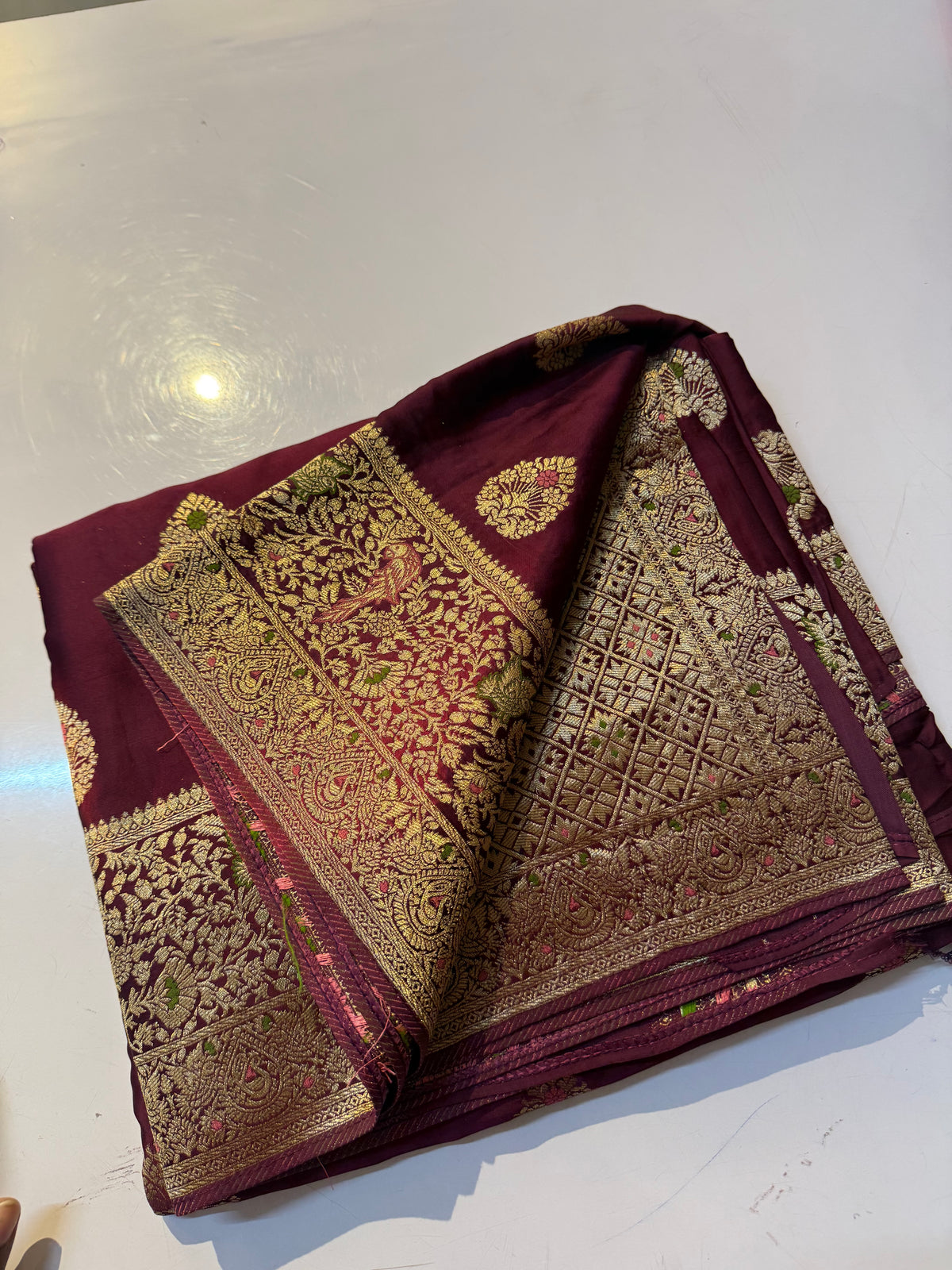 Pure mashru Satin Banarasi Silk Saree(SBSGPS99)