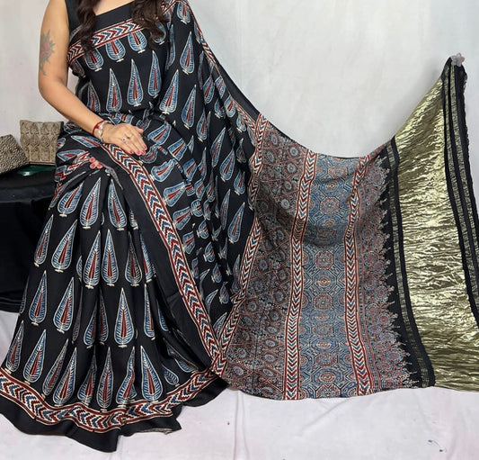 Pure modal silk saree