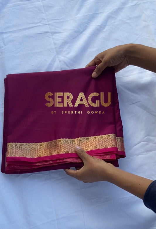 Mysore semi crepe silk saree