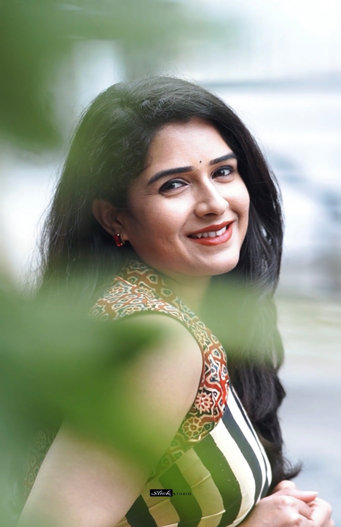 Supritha Pure modal silk saree in black and white stripes