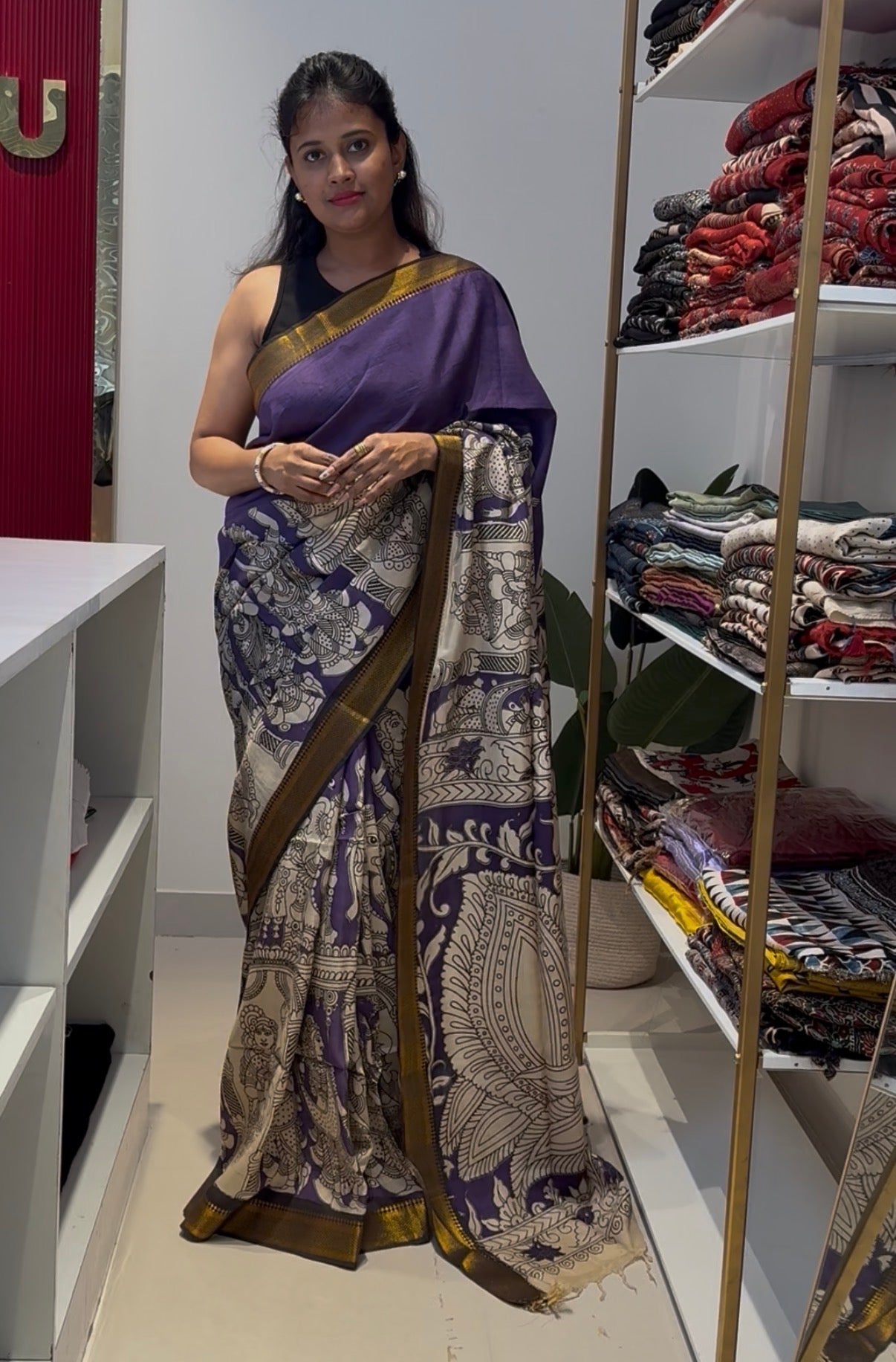 Kalamkari chennur silk saree