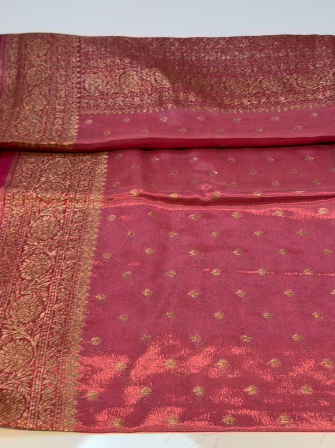 Pure Crepe chiffon banarasi saree