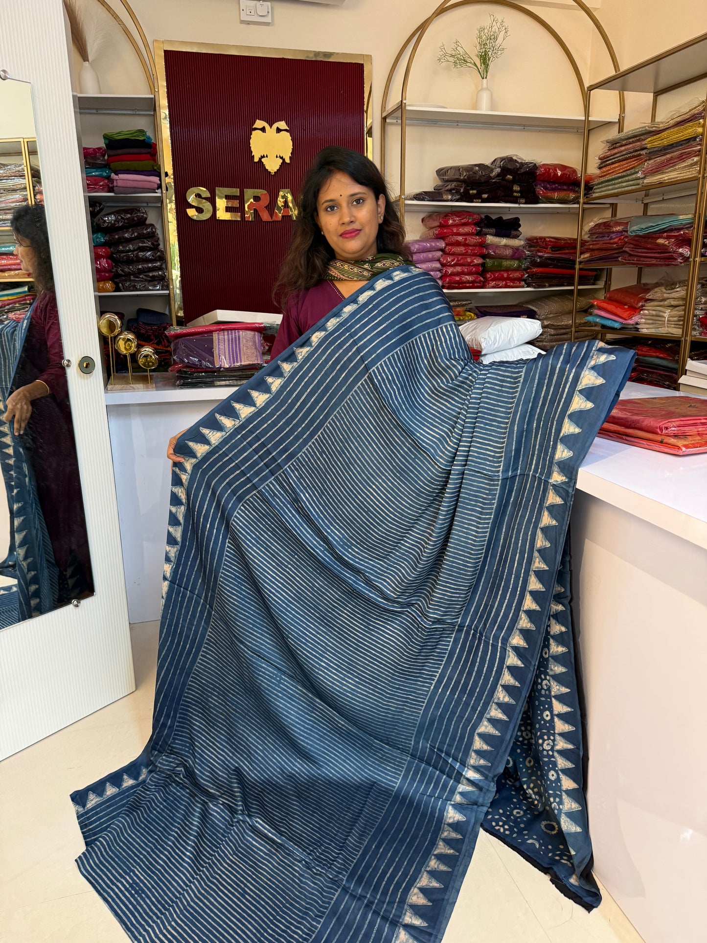 Pure modal silk saree
