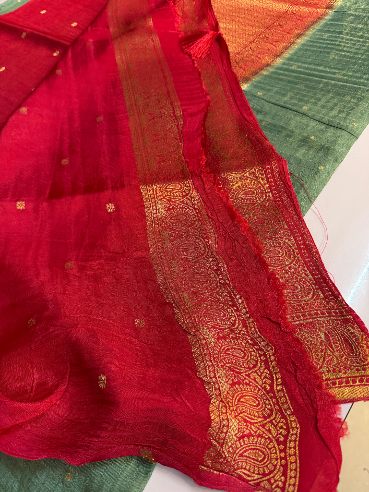 Raw mango silk Saree