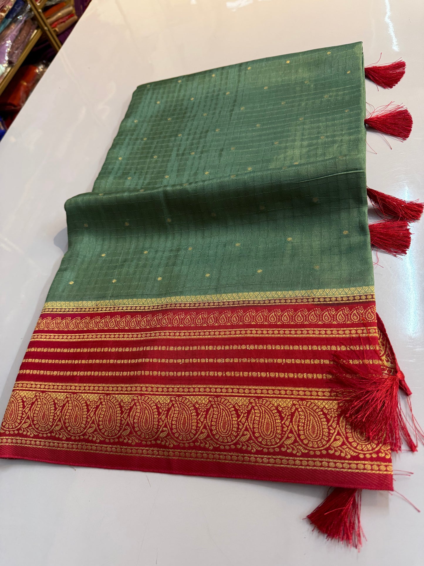 Raw mango silk Saree