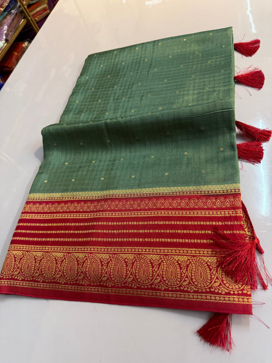Raw mango silk Saree