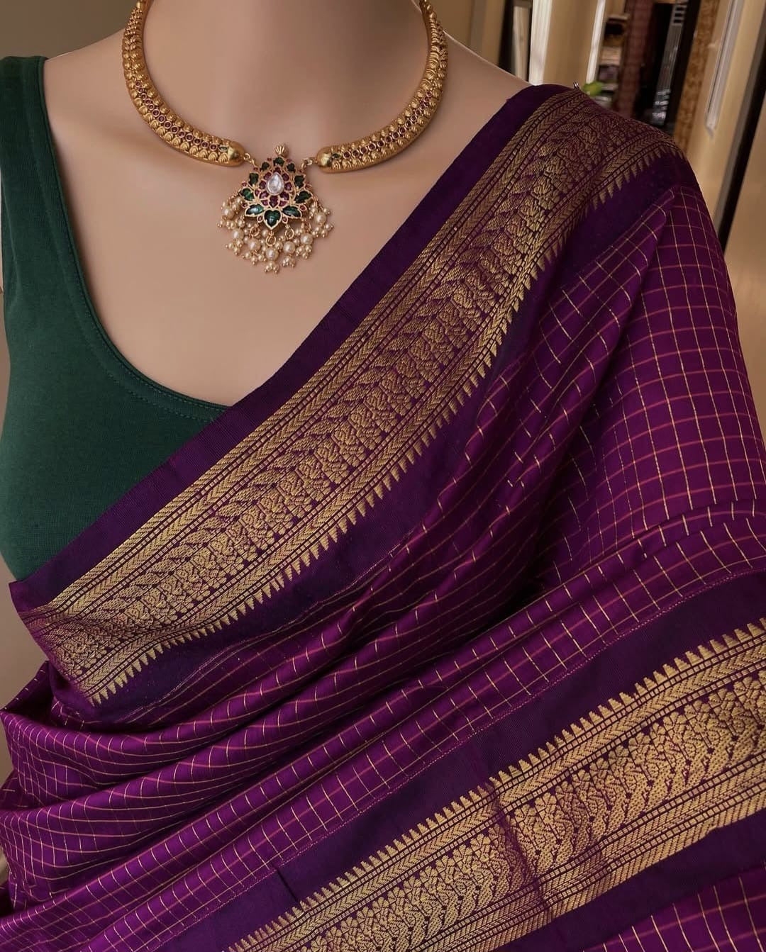 Cotton silk saree