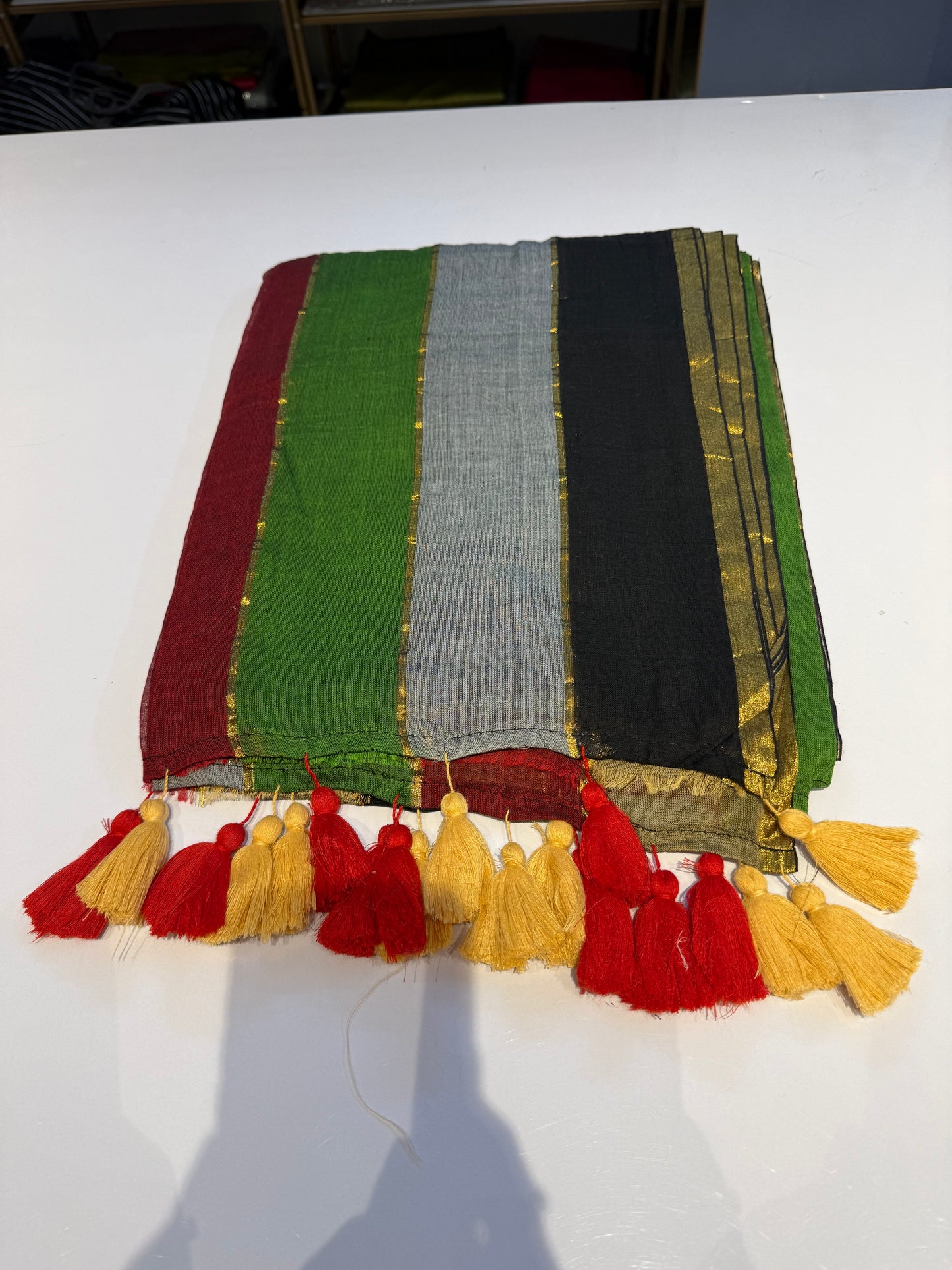 120 count pure mul Cotton With Long Tassels