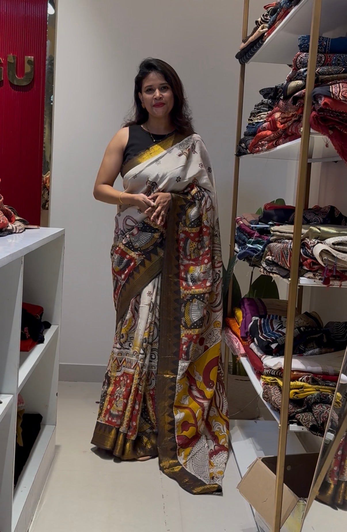 Kalamkari chennur silk saree