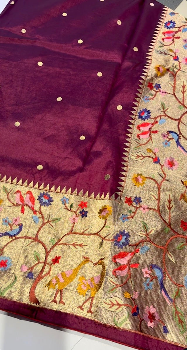 Tassur paithani silk saree(SBSGT01)